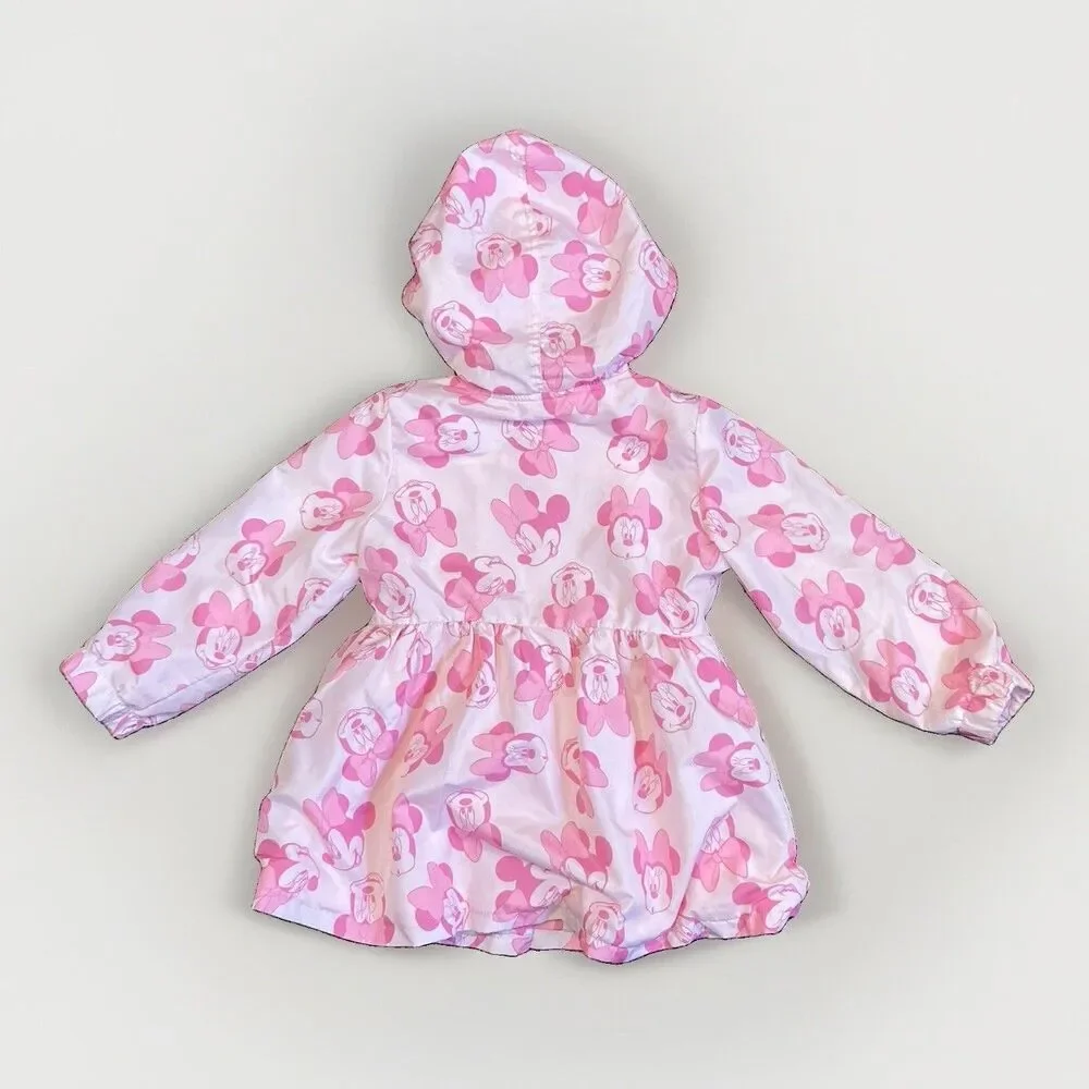 Toddler Girls' Disney Minnie Mouse Lightweight Jacket Size 4T